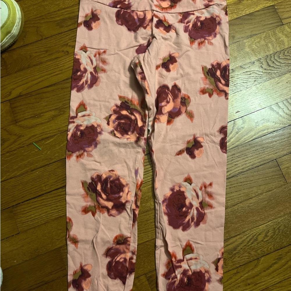 No Boundaries Pink Floral Leggings